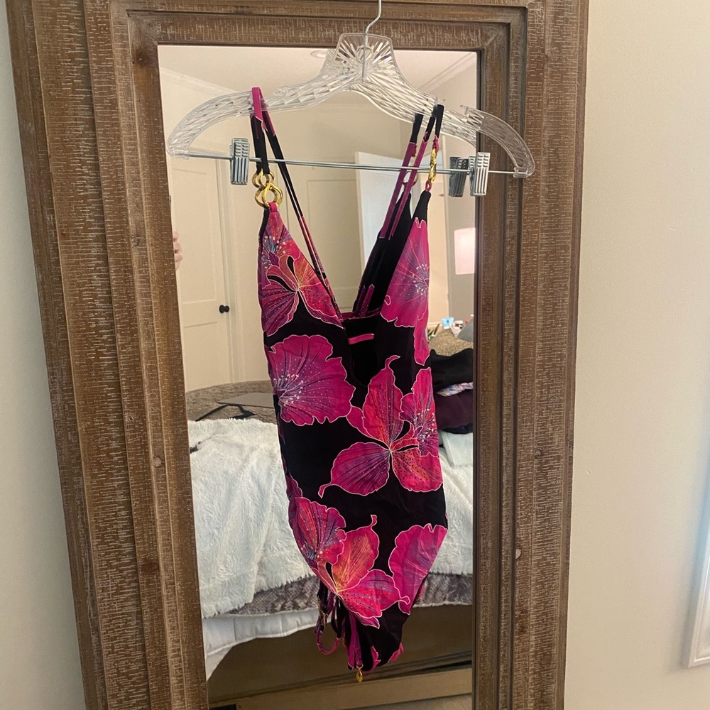 Trina Turk Pink Floral Swimsuit